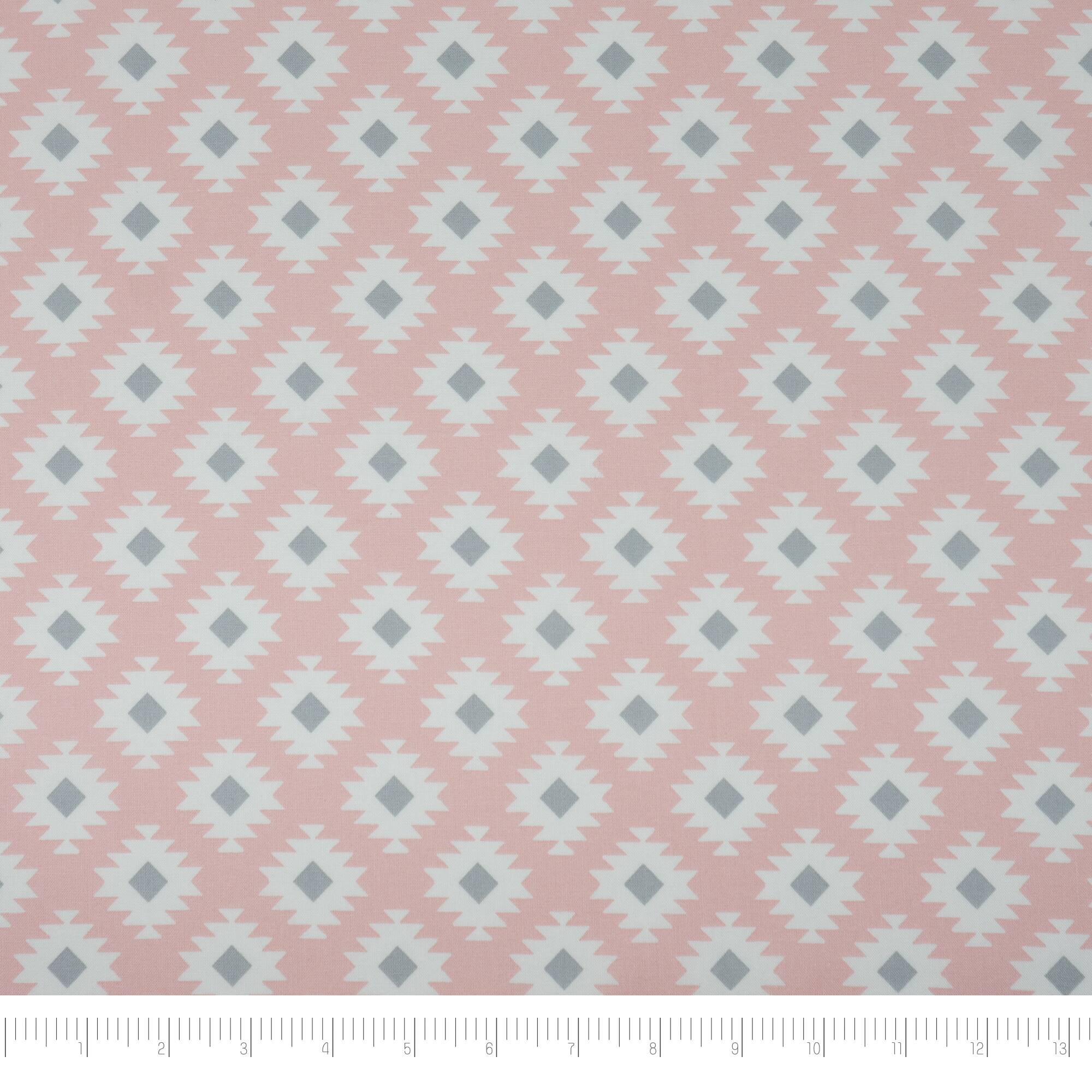 SINGER Pink Dimond Cotton Fabric